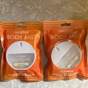 2 Ashley belle women’s body mist amber vanilla scented